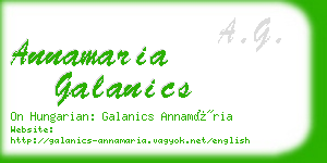 annamaria galanics business card